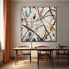 Wall Art Abstract Expressionist Chaotic Hand Drawn