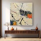 Expressionist Splatter Impasto Painting