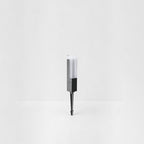 Ray Modern Metal Solar Outdoor Path Light, Black