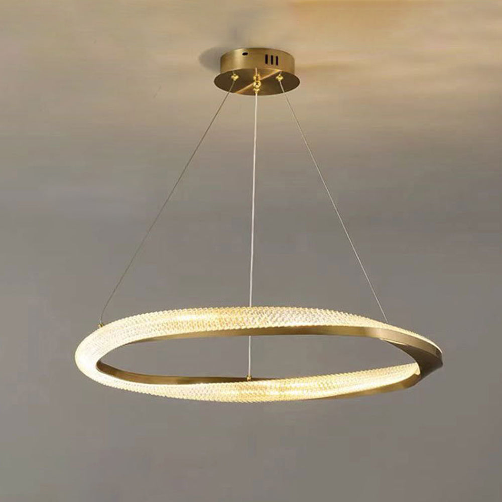 Kristy Pendant Light, Aluminium & Arcylic, 1/2 Rings, 2 Color