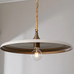 Arisha Industrial Vintage Pendant Light White/Black/Gold