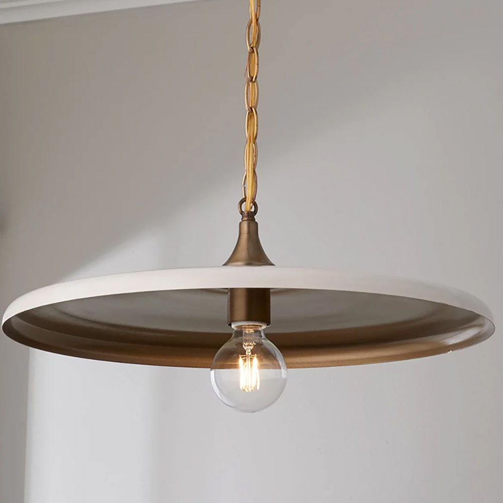 Arisha Industrial Vintage Pendant Light White/Black/Gold