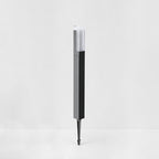 Ray Modern Metal Solar Outdoor Path Light, Black