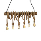 Silva Vintage Retro Resin Pendant Light, flaxen