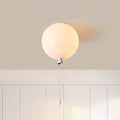 Aria Glossiness Ceiling Light Balloon Flush Mount, Bedroom