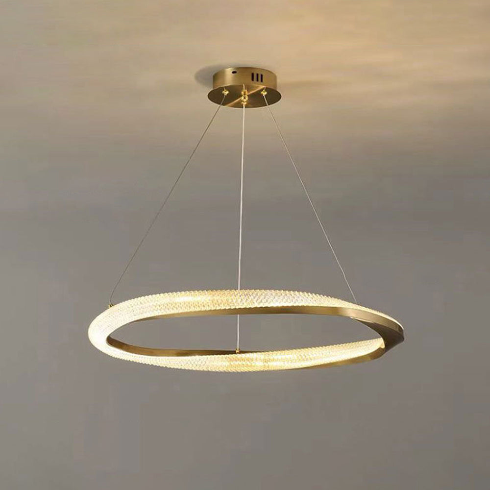 Kristy Pendant Light, Aluminium & Arcylic, 1/2 Rings, 2 Color