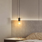 Valentina Modern Simple Pendant Light Copper Walnut Bedroom Dining Room