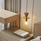 Valentina Modern Simple Pendant Light Copper Walnut Bedroom Dining Room
