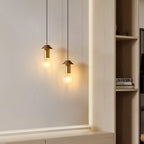 Valentina Modern Simple Pendant Light Copper Walnut Bedroom Dining Room