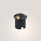 Ray Metal Cylindrical Outdoor Step/Deck Light, Black