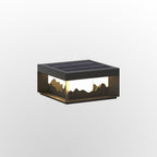 Ray Modern Mountain Metal Outdoor Lamp, Warm Light
