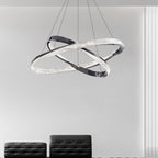 Kristy Pendant Light, Aluminium & Arcylic, 1/2 Rings, 2 Color