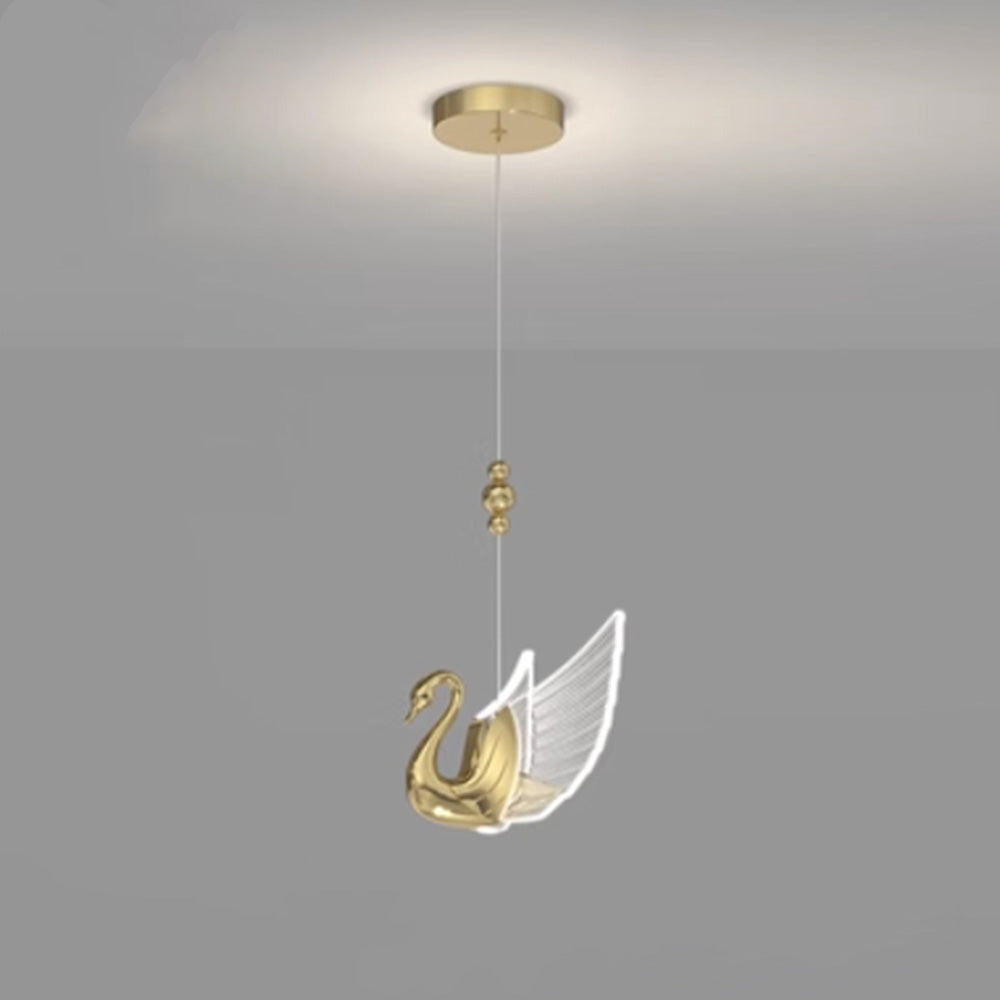 Arisha Modern Creative Swan Pendant Light, 2 Color