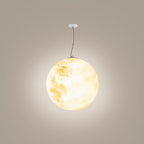 Ray Moon Modern Bubble Glod Pendant Light, Metal/Resin/Fiberglass