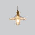Valentina Art Deco Blown Brass & Glass Pendant Light, 7 Styles