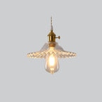 Valentina Art Deco Blown Brass & Glass Pendant Light, 7 Styles