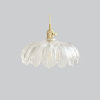 Valentina Art Deco Blown Brass & Glass Pendant Light, 7 Styles