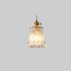 Valentina Art Deco Blown Brass & Glass Pendant Light, 7 Styles