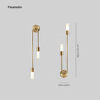 Rime Modern Wall Sconce for Bedeside Gold 2 PCS