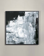 Monochromatic Grey Abstract Painting