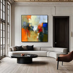 Wall Art Abstract Dynamic Bustling Atmosphere