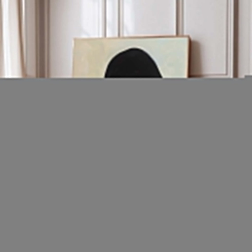 Minimalist Contemplative Woman Portrait Oil Painting