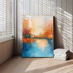 Wall Art Abstract Modern Impasto Warm Urban