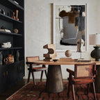 Industrial Neutral Abstract Painting Vertical