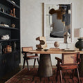 Industrial Neutral Abstract Painting Vertical