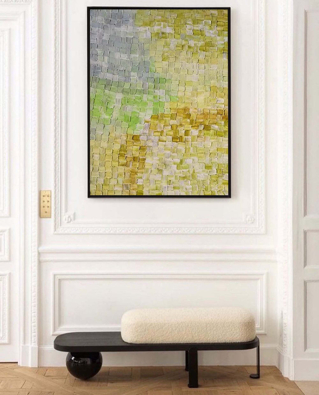 Wall Art Abstract Impasto Elegant Natural