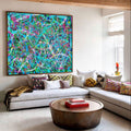 Vibrant Abstract Expressionist Oil Painting
