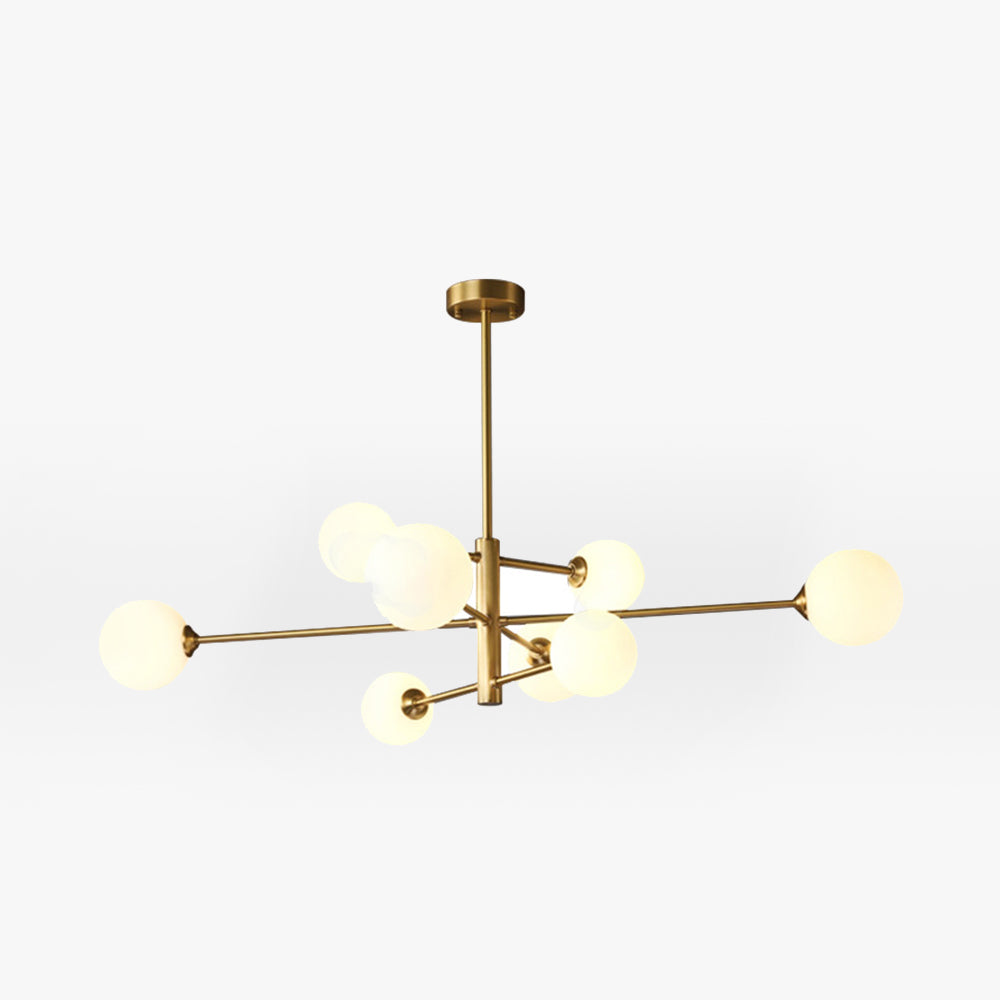 Truva Chandelier Bulle Modern Copper Glass Copper Living Room - 1