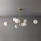Truva Chandelier Bulle Modern Copper Glass Copper Living Room - 10
