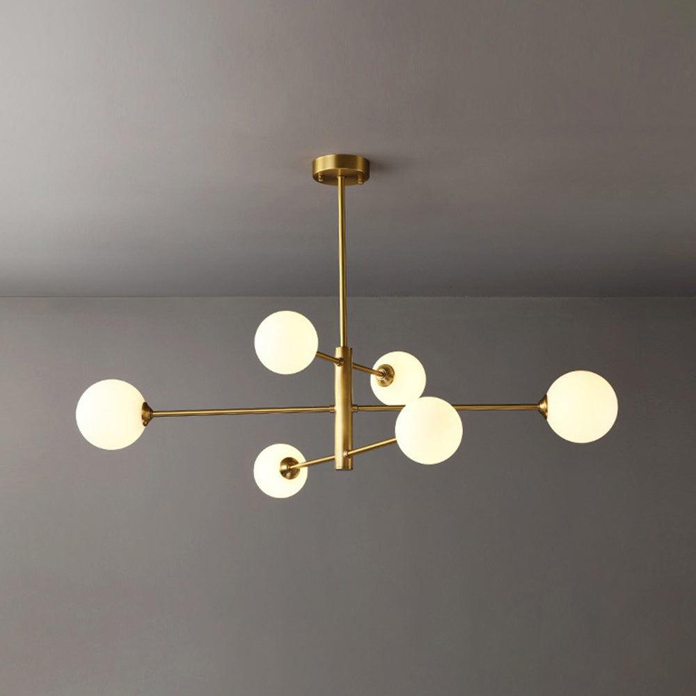 Truva Chandelier Bulle Modern Copper Glass Copper Living Room - 13