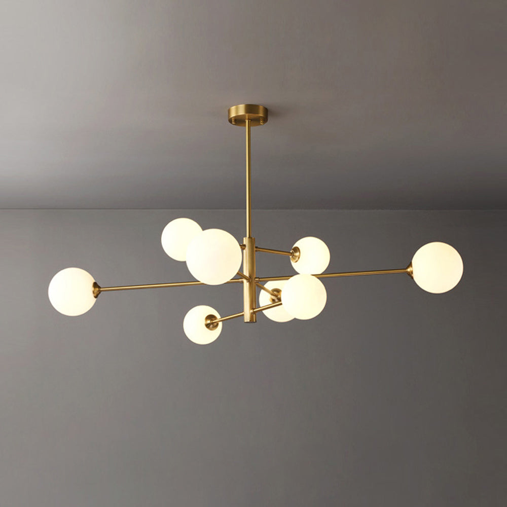 Truva Chandelier Bulle Modern Copper Glass Copper Living Room - 14