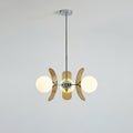 Ulano Chandelier - 3 Lights Diameter 60 Cm X Height 40 Cm - Brown and Chromé