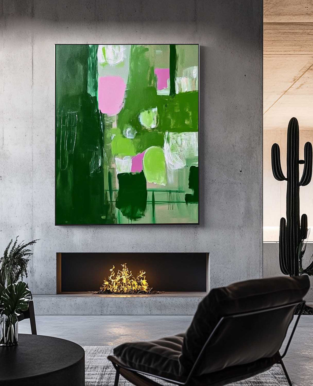 Wall Art Abstract Maximalist Patchwork Decor