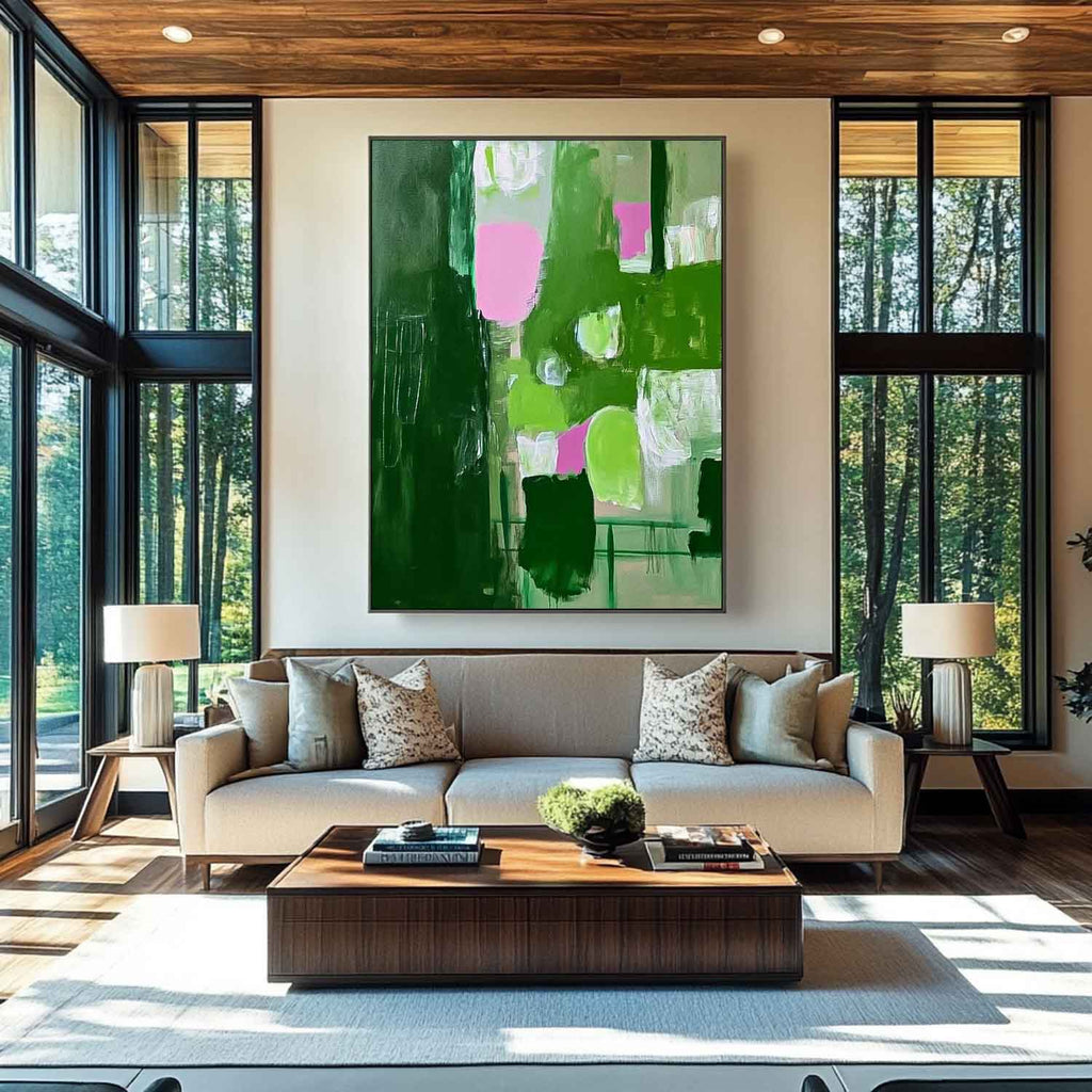 Wall Art Abstract Maximalist Patchwork Decor