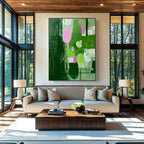 Wall Art Abstract Maximalist Patchwork Decor