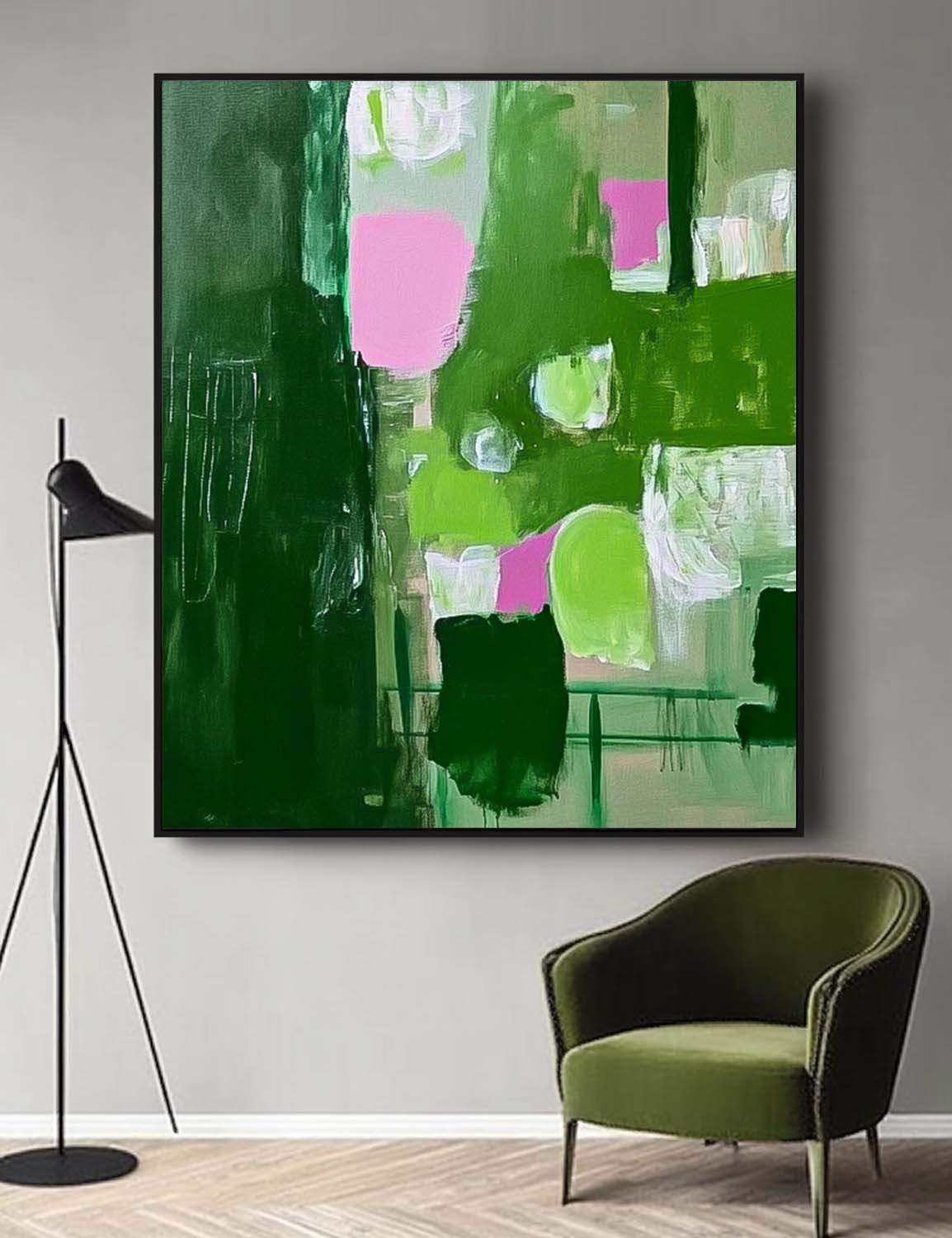 Wall Art Abstract Maximalist Patchwork Decor