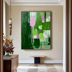 Wall Art Abstract Maximalist Patchwork Decor