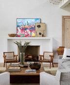 Floral Impressionist Cityscape Oil Painting