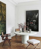Basquiat Black Background Abstract Text Art Painting