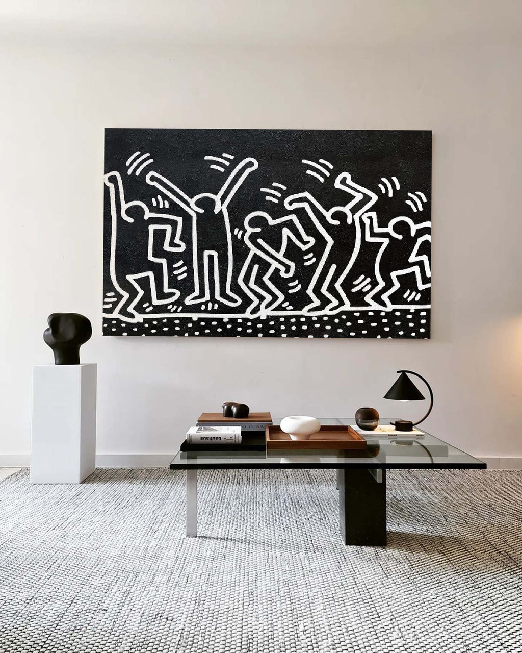 Keith Haring Dancing Figures Pop Art Painting