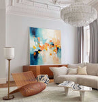 Textured Painting Coastal Color Palette Wall Art