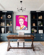 Andy Warhol Style Queen Portrait Pop Art Painting