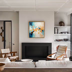 Textured Painting Coastal Color Palette Wall Art