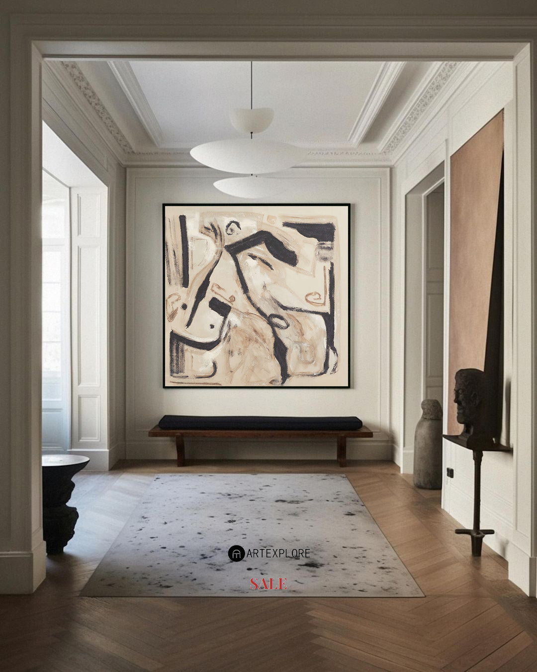 Gestural Earthy Abstract Painting