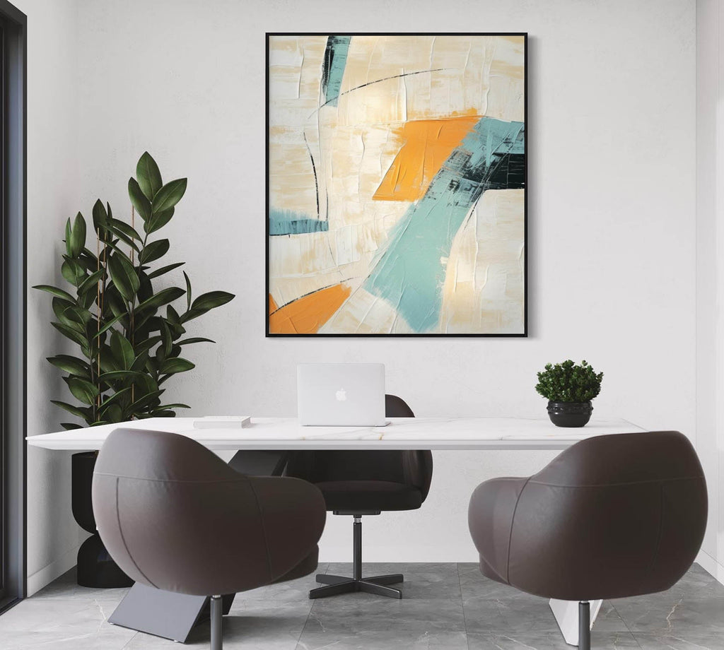 Textured Abstract Expressionist Oil Painting