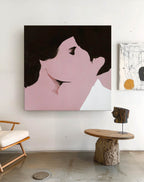 Minimalist Abstract Portrait Intimate Wall Art Elegant